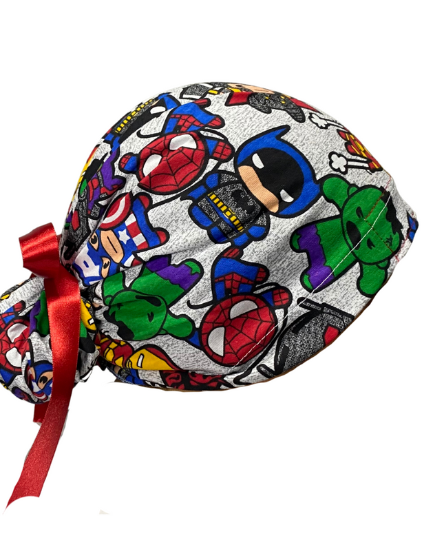 Gorro Medico Quirúrgico Avengers Marvel Listones - Antisudor - Every Medical -  Dr. Gorrito