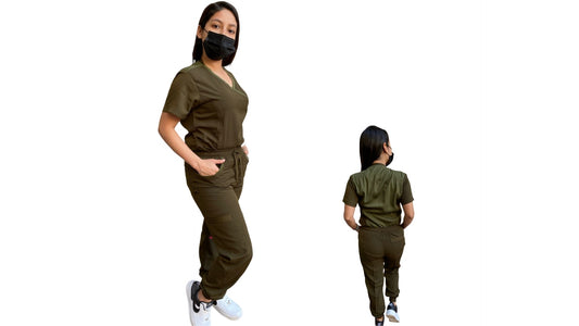 Uniforme Quirúrgico - Mujer - Verde Olivo- Modelo Puebla