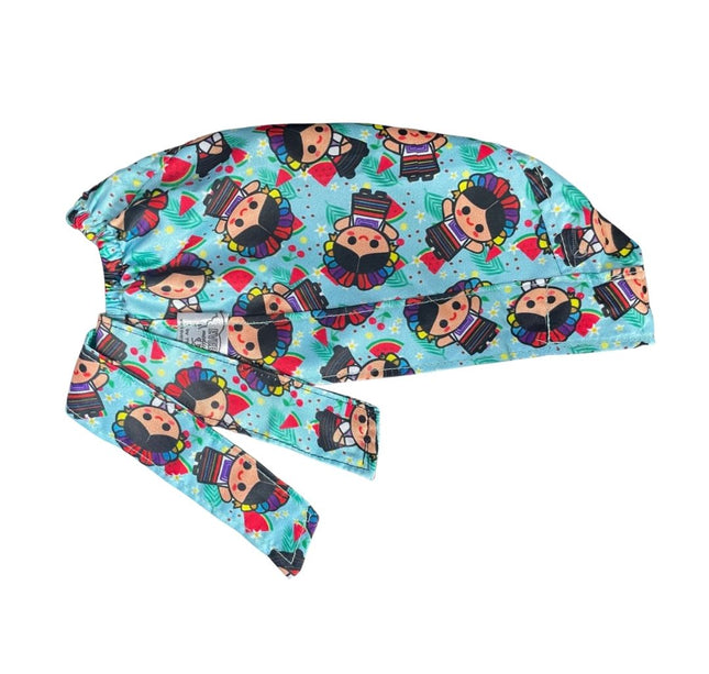 Gorro Medico Quirúrgico - Muñeca Mexicana Lele - Azul Agua