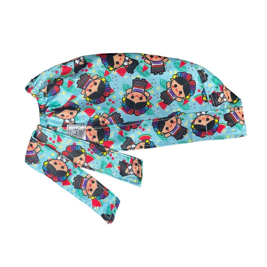 Gorro Medico Quirúrgico - Muñeca Mexicana Lele - Azul Agua