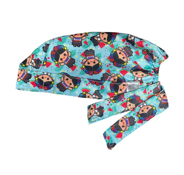 Gorro Medico Quirúrgico - Muñeca Mexicana Lele - Azul Agua
