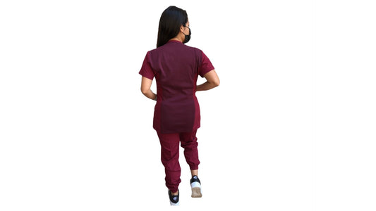 Uniforme Quirúrgico - Mujer - Rojo Vino - Modelo Puebla