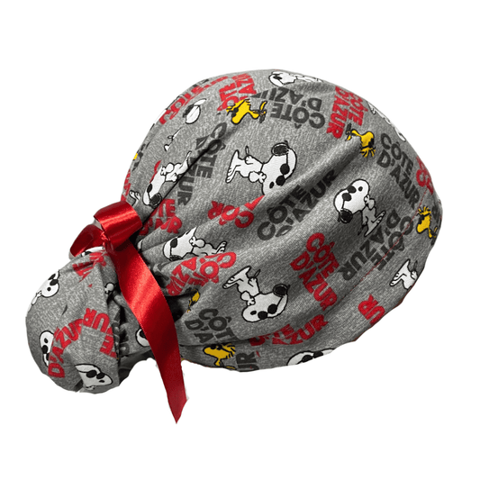 Gorro Medico Quirúrgico Snoopy Gris - Listones - Antisudor - Every Medical -  Dr. Gorrito