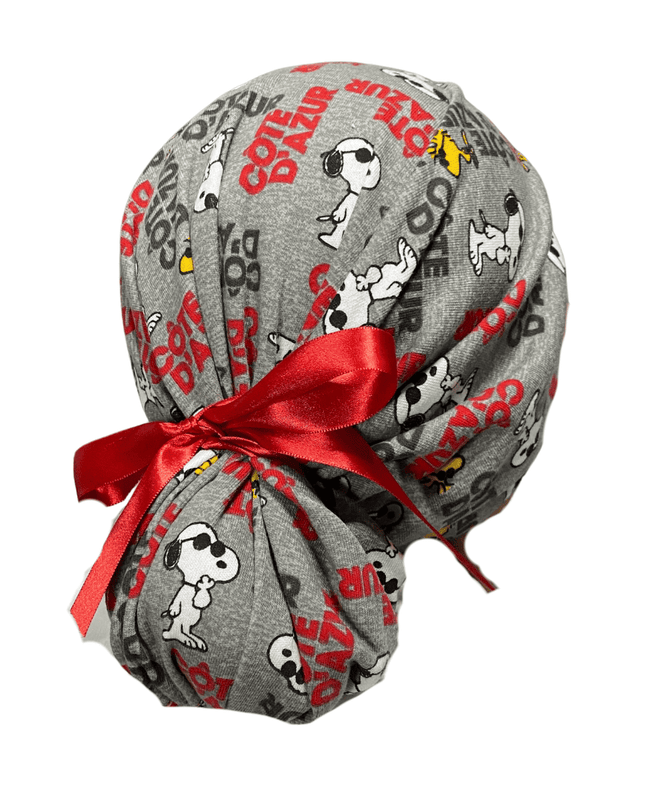 Gorro Medico Quirúrgico Snoopy Gris - Listones - Antisudor - Every Medical -  Dr. Gorrito