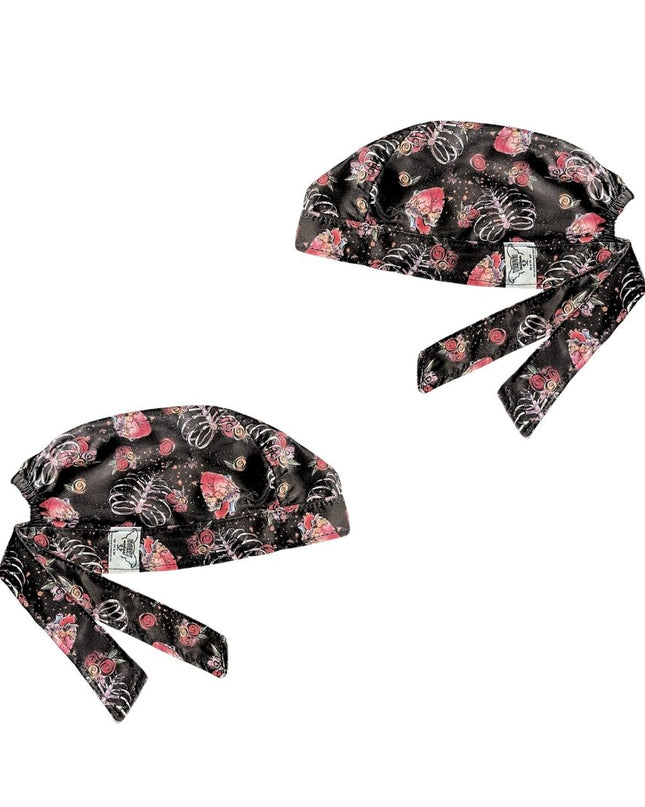 Gorro Medico Quirúrgico - Anatomía Humana - Versalius - Enfermeria - Negro