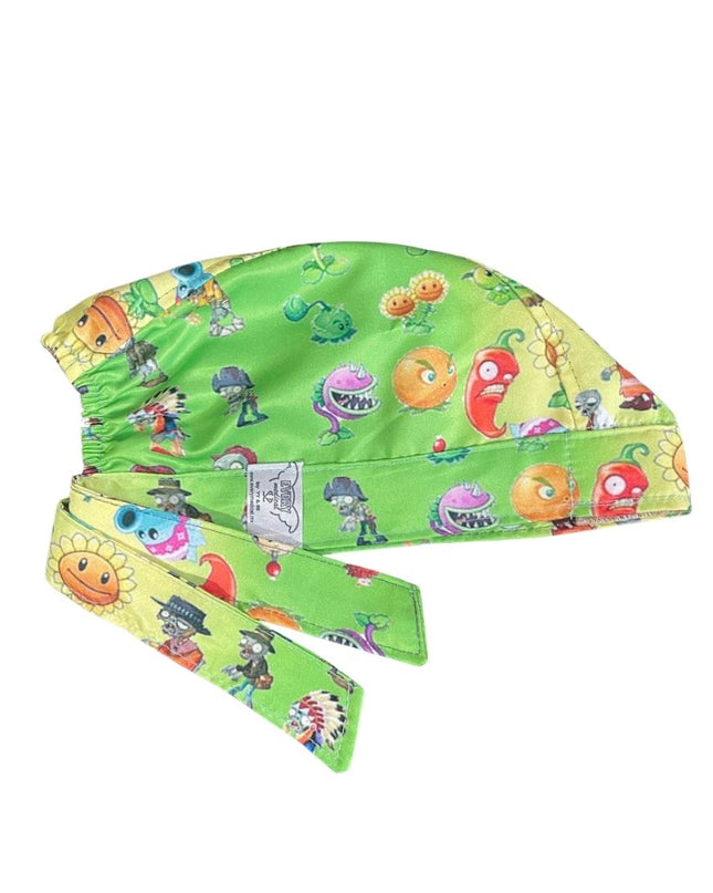Gorro Medico Quirúrgico - Plantas VS Zombies - Verde