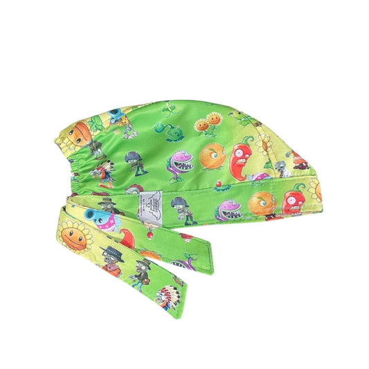 Gorro Medico Quirúrgico - Plantas VS Zombies - Verde