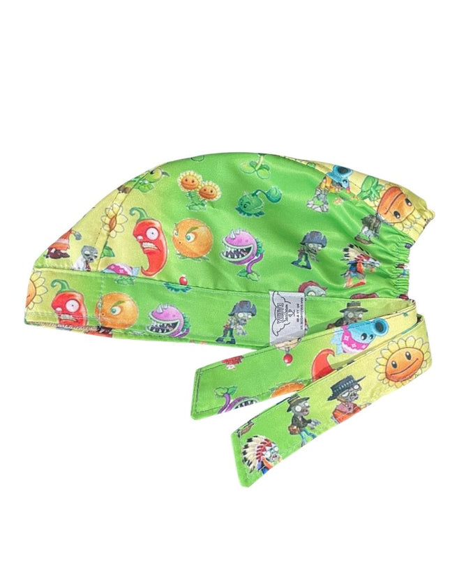 Gorro Medico Quirúrgico - Plantas VS Zombies - Verde