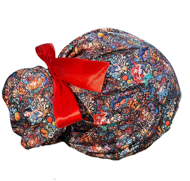Gorro Medico Quirúrgico - Princesas Disney - Cenicienta -vitral liston