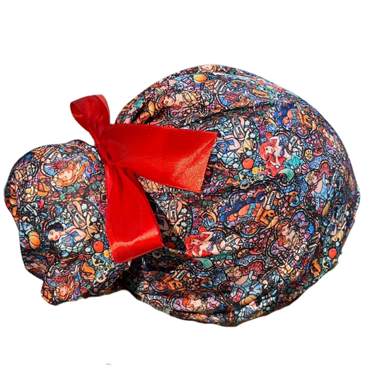 Gorro Medico Quirúrgico - Princesas Disney - Cenicienta -vitral liston