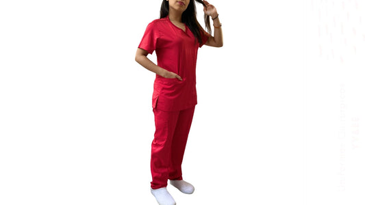 Uniforme Quirúrgico - Mujer - Rojo - Modelo Puebla
