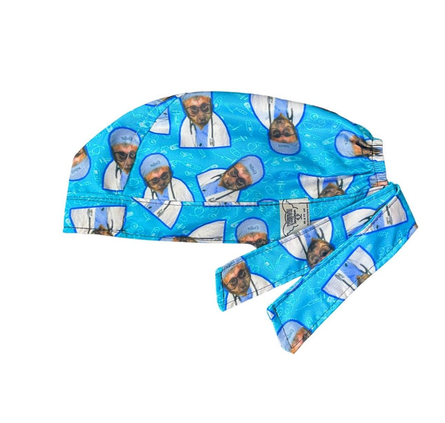 Gorro Medico Quirúrgico - Changuito George Doctor - Meme - Azul
