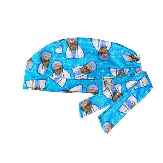 Gorro Medico Quirúrgico - Changuito George Doctor - Meme - Azul
