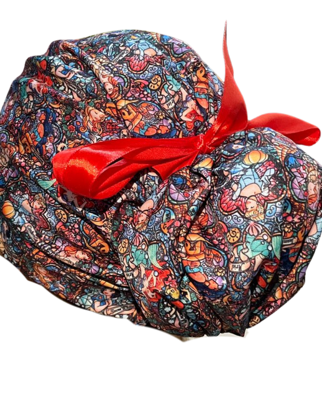 Gorro Medico Quirúrgico - Princesas Disney - Cenicienta -vitral liston
