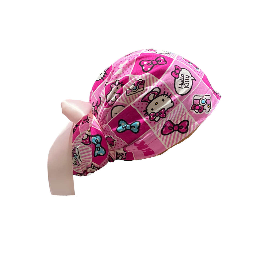 Gorro Quirúrgico Hello Kitty Rosa Listones - Antisudor - Every Medical -  Dr. Gorrito