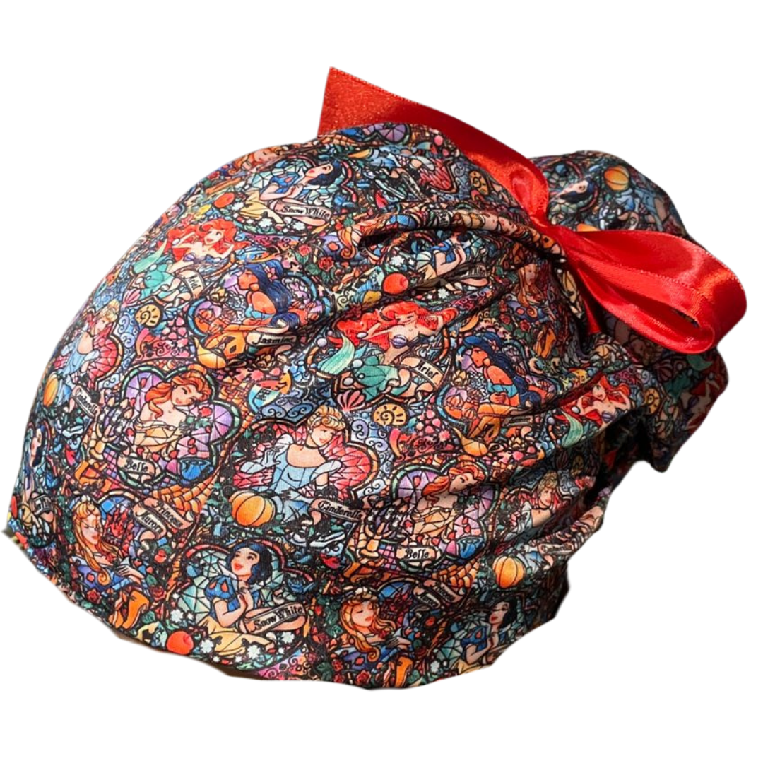 Gorro Medico Quirúrgico - Princesas Disney - Cenicienta -vitral liston
