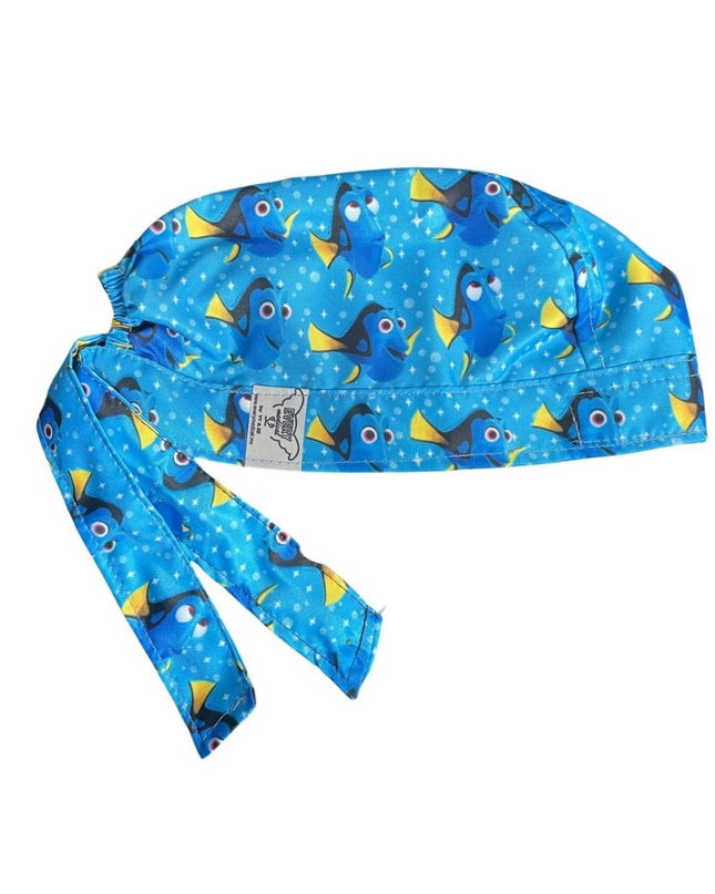 Gorro Medico Quirúrgico - Dory - Buscando A Nemo - Azul Claro