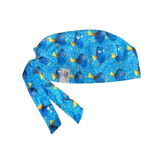 Gorro Medico Quirúrgico - Dory - Buscando A Nemo - Azul Claro