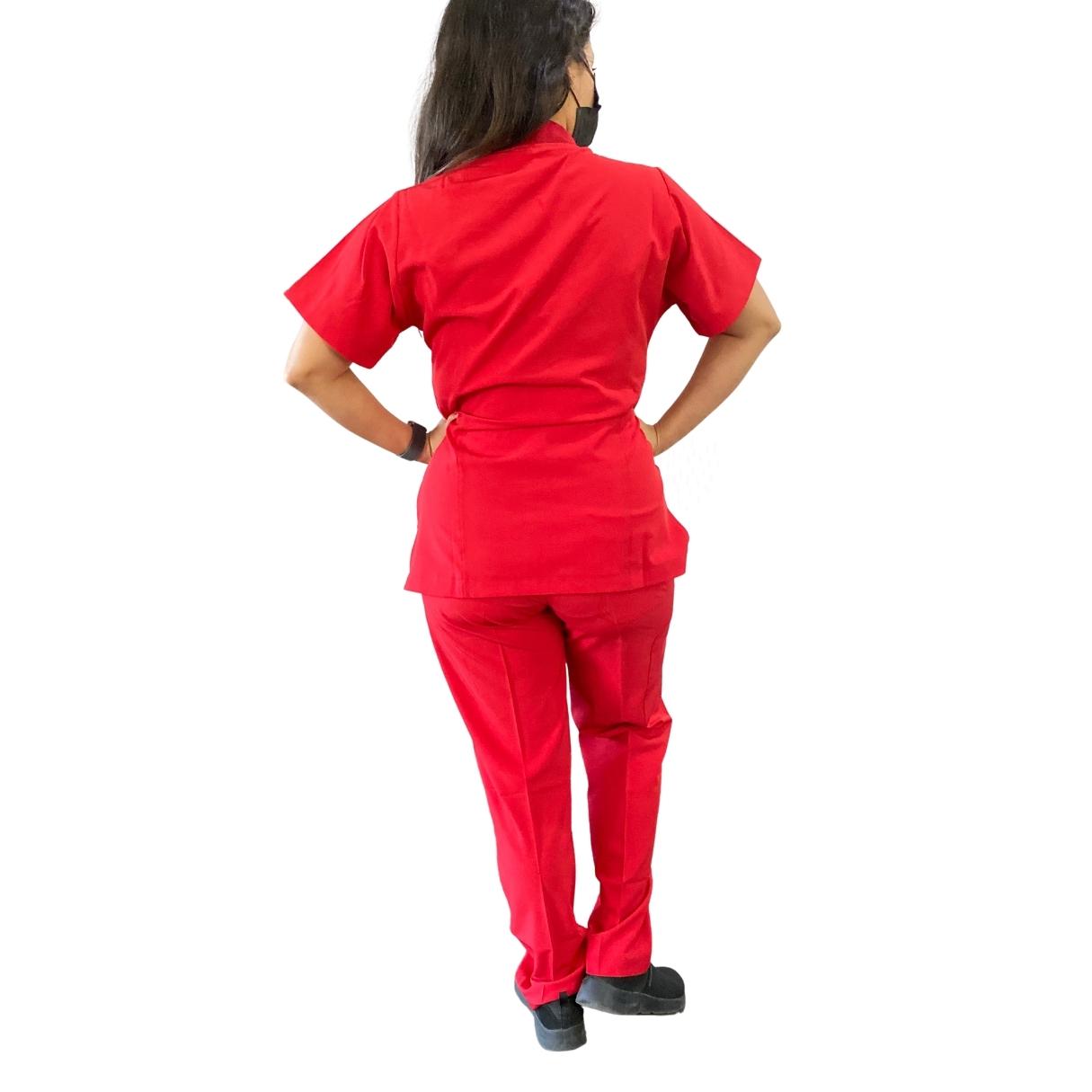 Uniforme Quirúrgico - Mujer - Rojo - Modelo Guadalajara