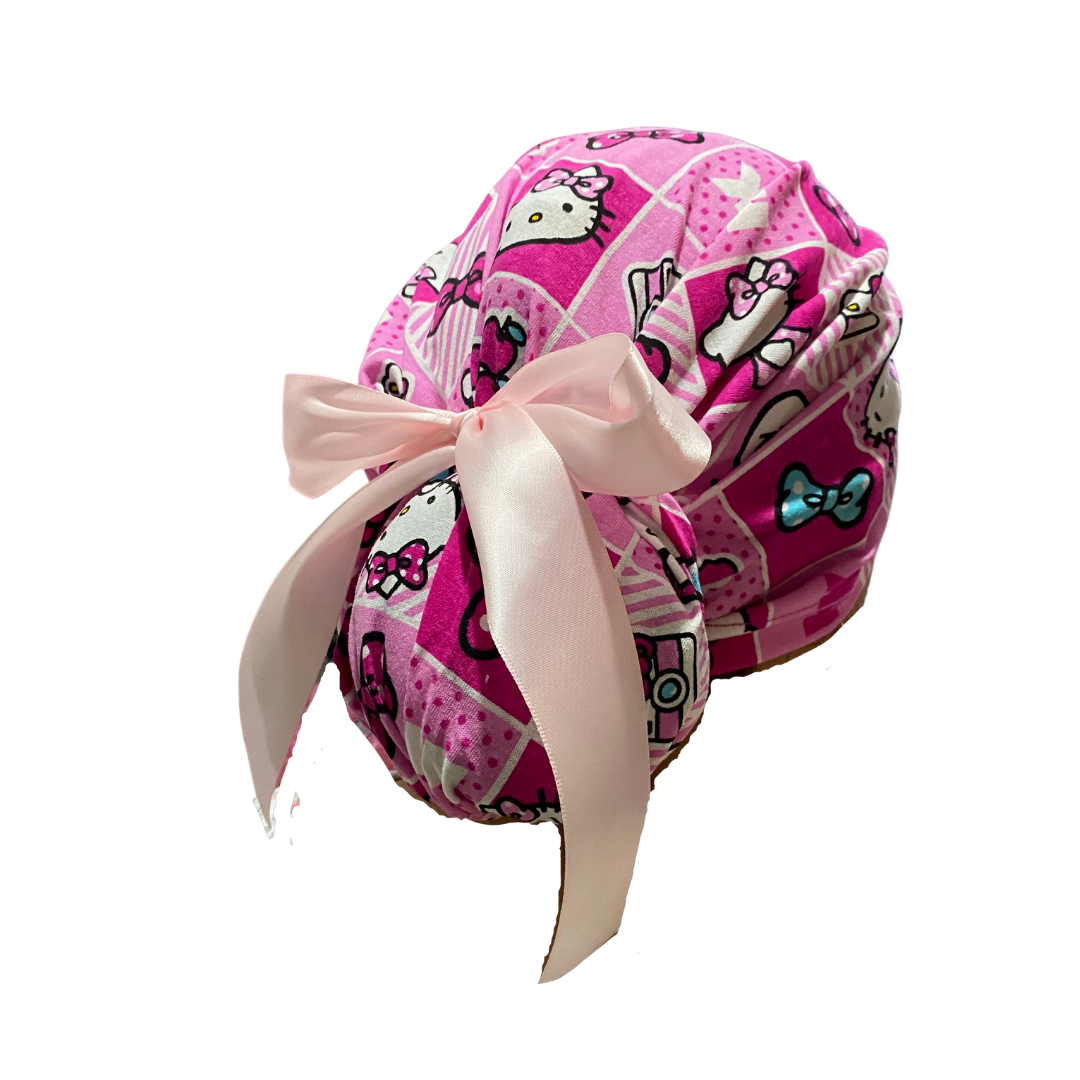 Gorro Quirúrgico Hello Kitty Rosa Listones - Antisudor - Every Medical -  Dr. Gorrito