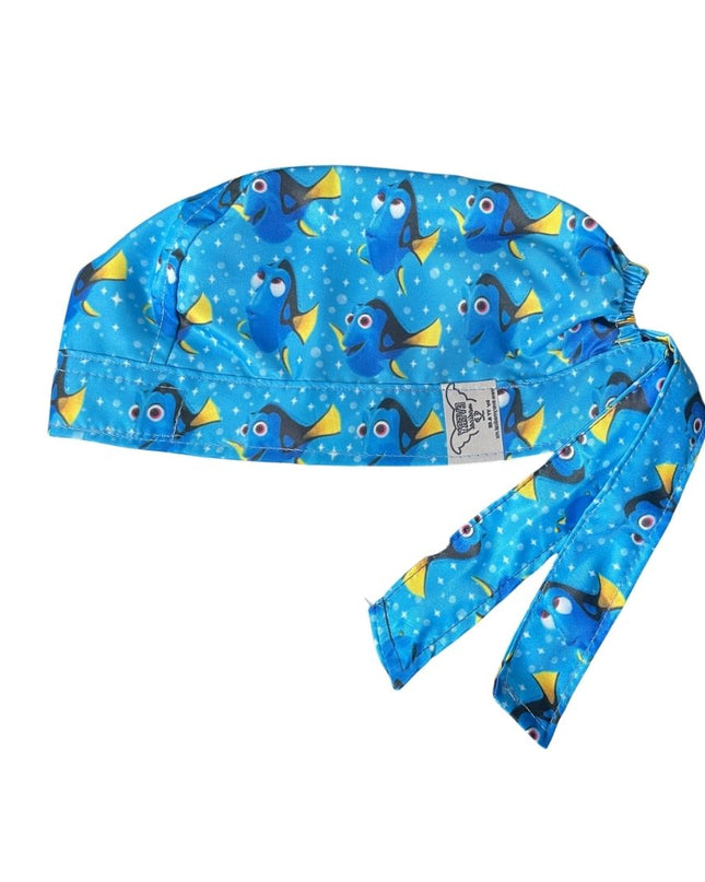 Gorro Medico Quirúrgico - Dory - Buscando A Nemo - Azul Claro