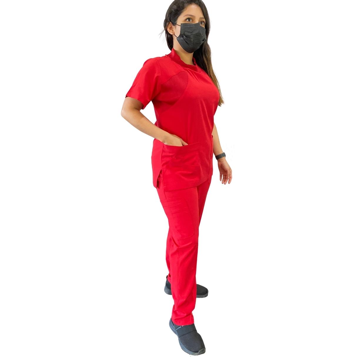 Uniforme Quirúrgico - Mujer - Rojo - Modelo Guadalajara