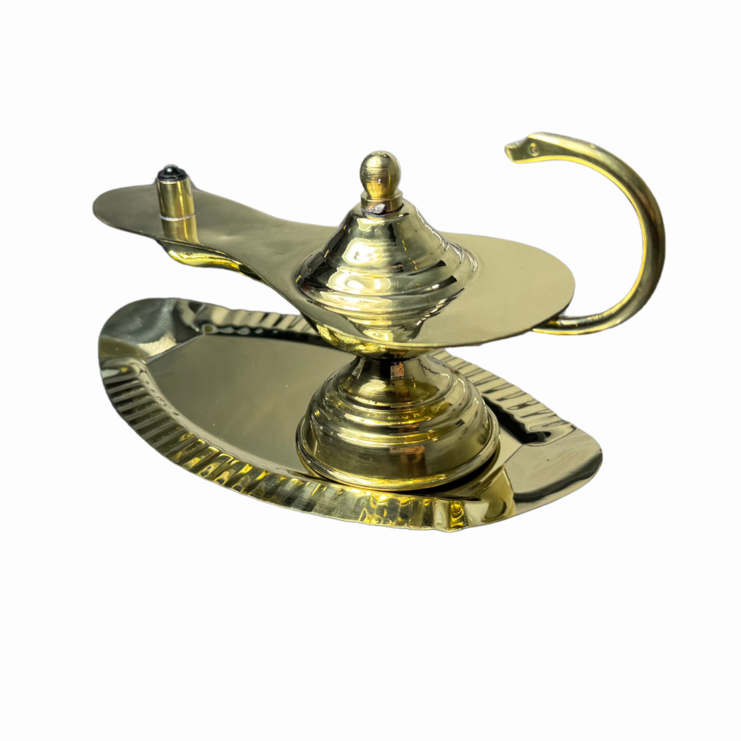 Lampara De Aladino Para Enfermeria Mecha Estructura Dorado Dorado