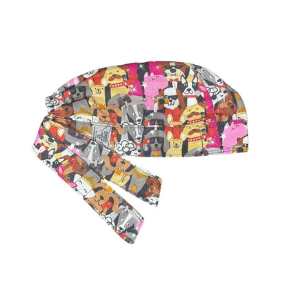 Gorro Quirúrgico - Perritos Con Lentes - Colores