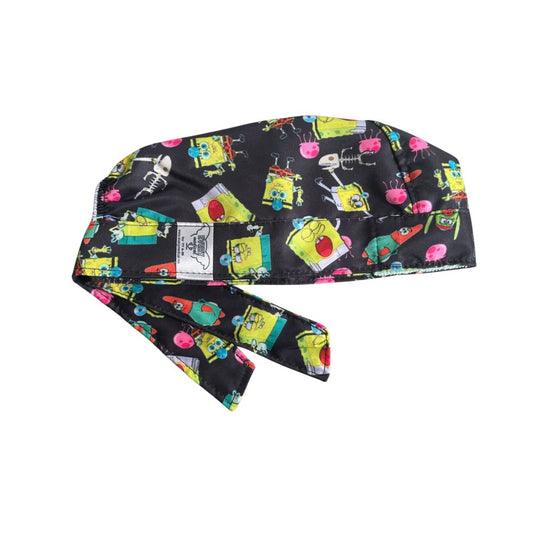 Gorro Quirúrgico - Bob Esponja - CX - Negro