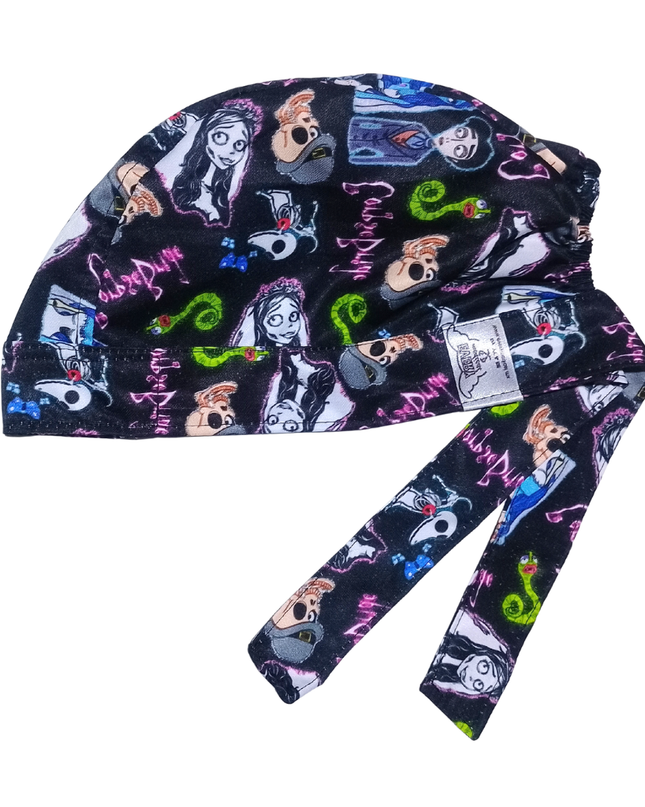 Gorro Medico quirúrgico enfermeria El Cadáver De La Novia-  Negro2