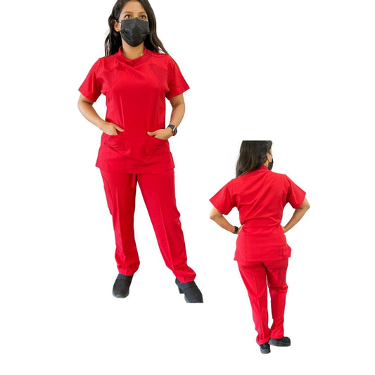 Uniforme Quirúrgico - Mujer - Rojo - Modelo Guadalajara