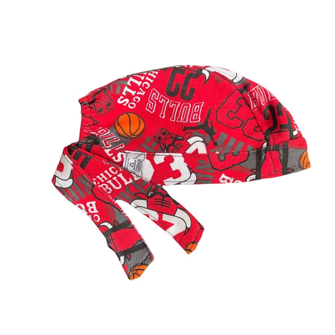 Gorro Medico Quirúrgico - National Basketball Association - NBA - Chicago Bulls - Rojo