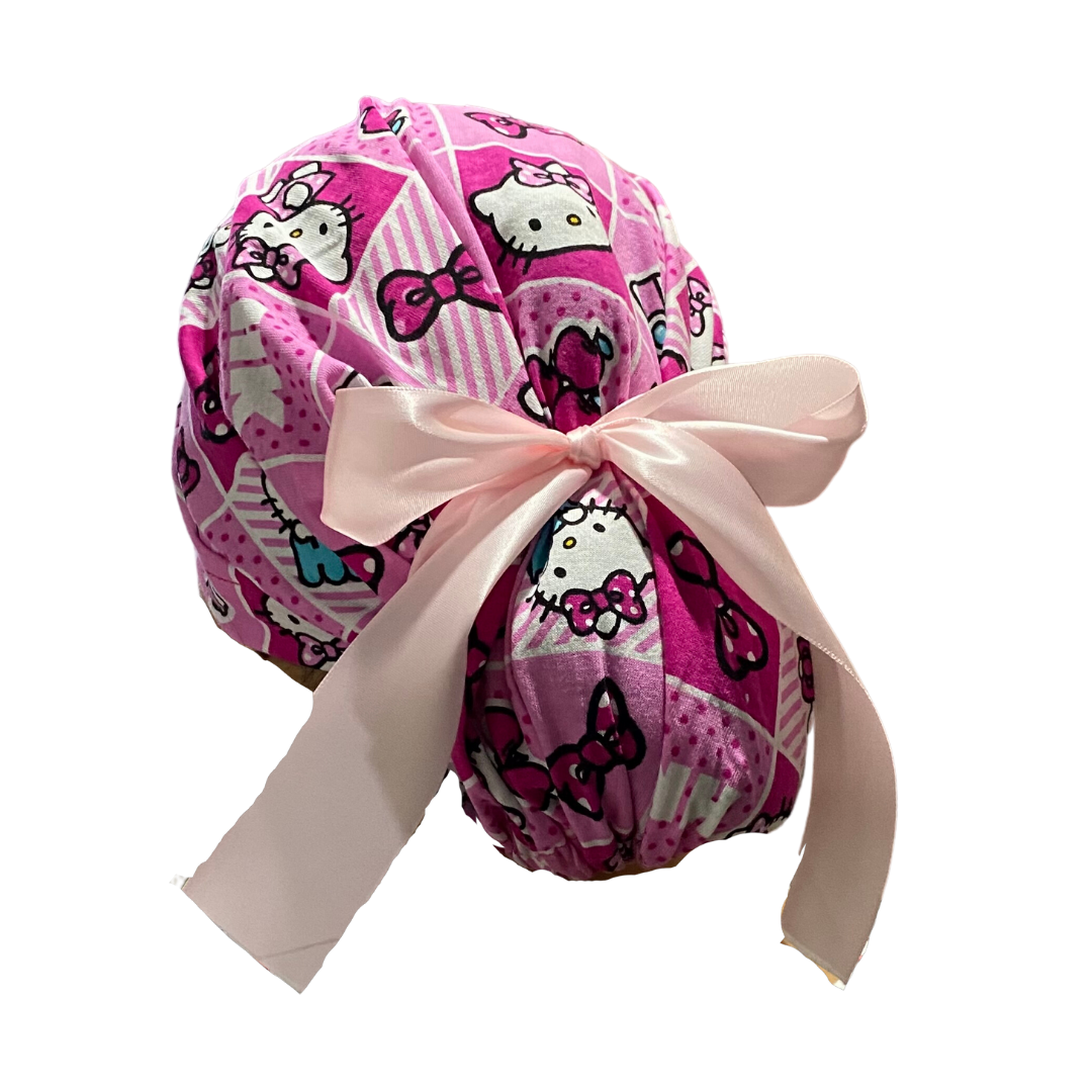 Gorro Quirúrgico Hello Kitty Rosa Listones - Antisudor - Every Medical -  Dr. Gorrito