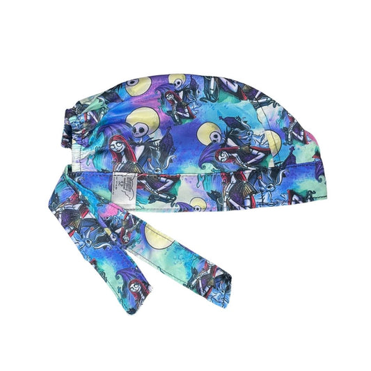 Gorro Medico Quirúrgico - El Extraño Mundo De Jack - Azul Acero