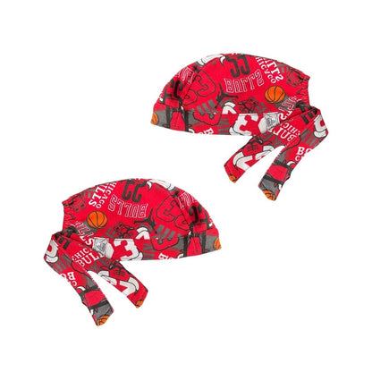 Gorro Medico Quirúrgico - National Basketball Association - NBA - Chicago Bulls - Rojo