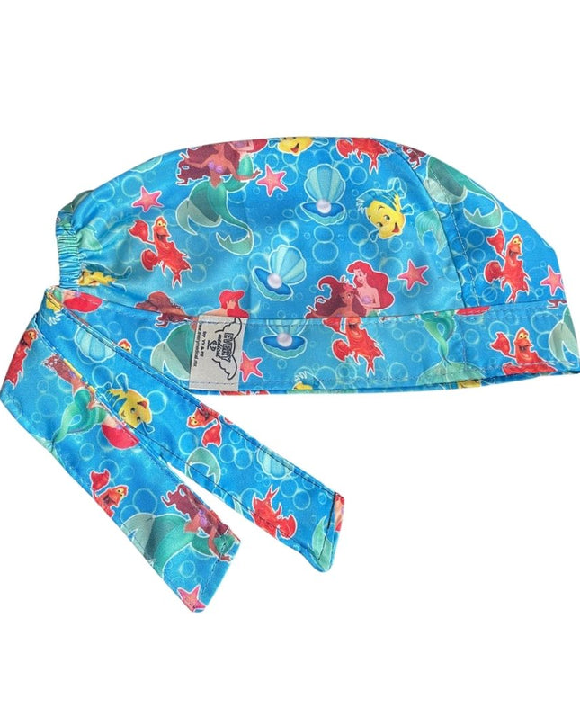 Gorro Medico Quirúrgico - La sirenita - Azul