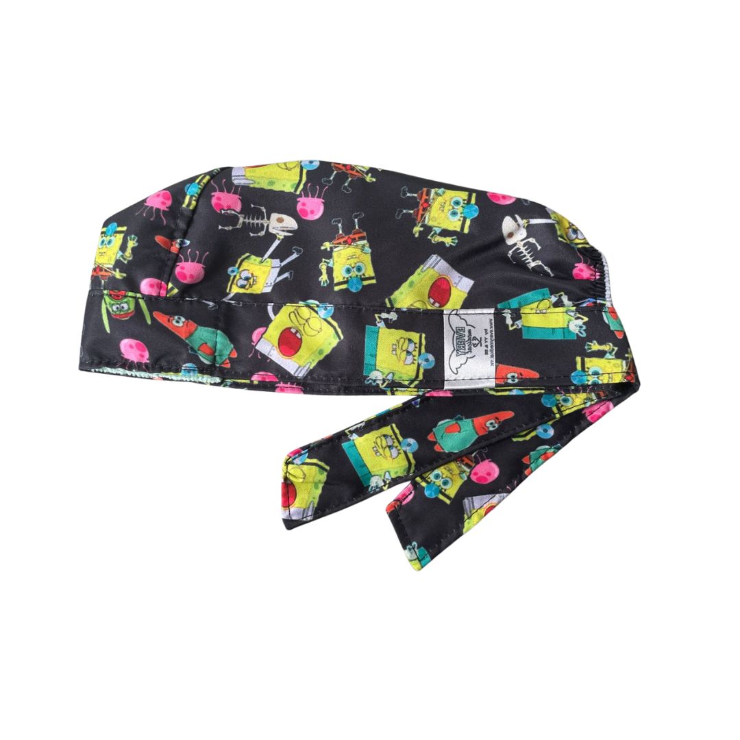 Gorro Quirúrgico - Bob Esponja - CX - Negro