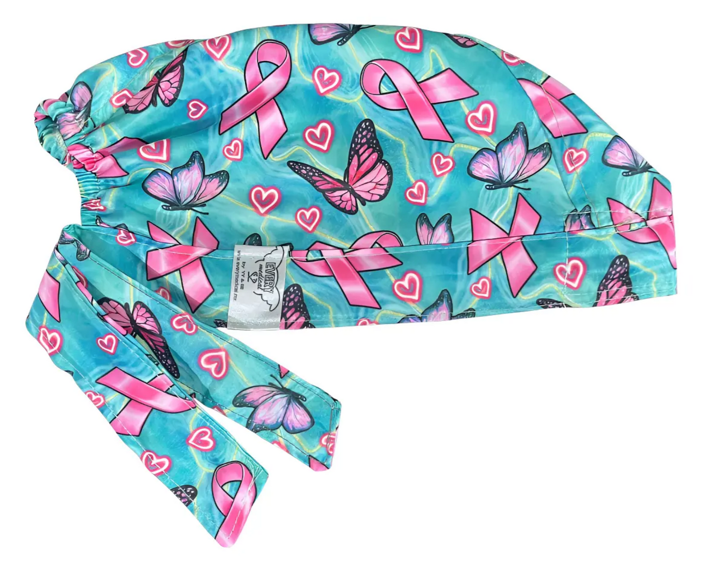 Gorro Medico Quirúrgico - Lucha Contra El Cancer De Mama - verde