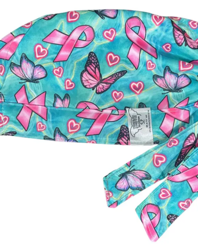Gorro Medico Quirúrgico - Lucha Contra El Cancer De Mama - verde