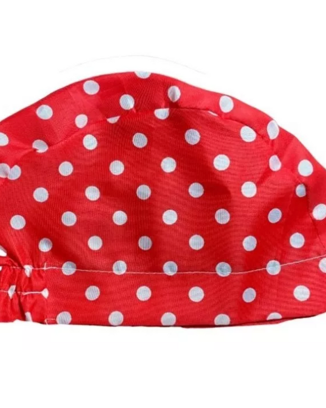 Gorro Quirúrgico Estampado Rojo Con Puntos Blancos - Every Medical -  Dr. Gorrito