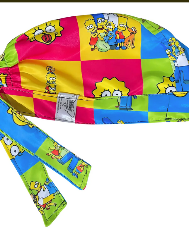 Gorro Medico Quirúrgico - Homero En Vestido - The Simpsons - MULTICOLOR