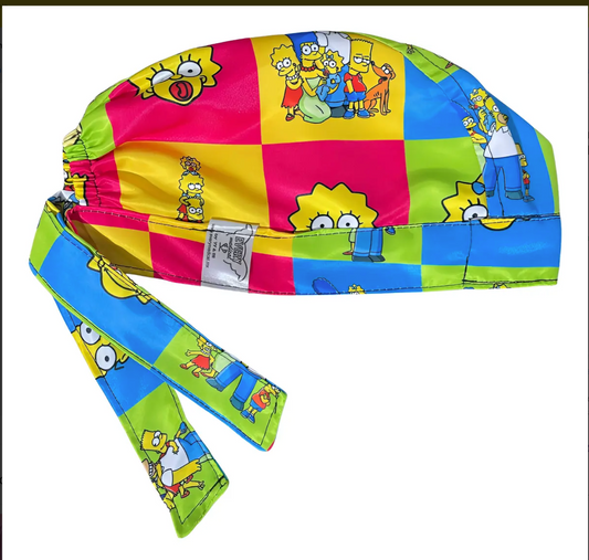 Gorro Medico Quirúrgico - Homero En Vestido - The Simpsons - MULTICOLOR