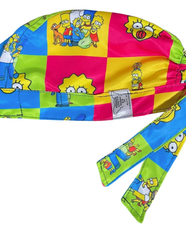 Gorro Medico Quirúrgico - Homero En Vestido - The Simpsons - MULTICOLOR