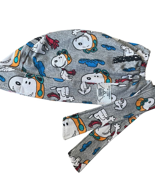 Gorro Quirúrgico - Snoopy - Gris Claro