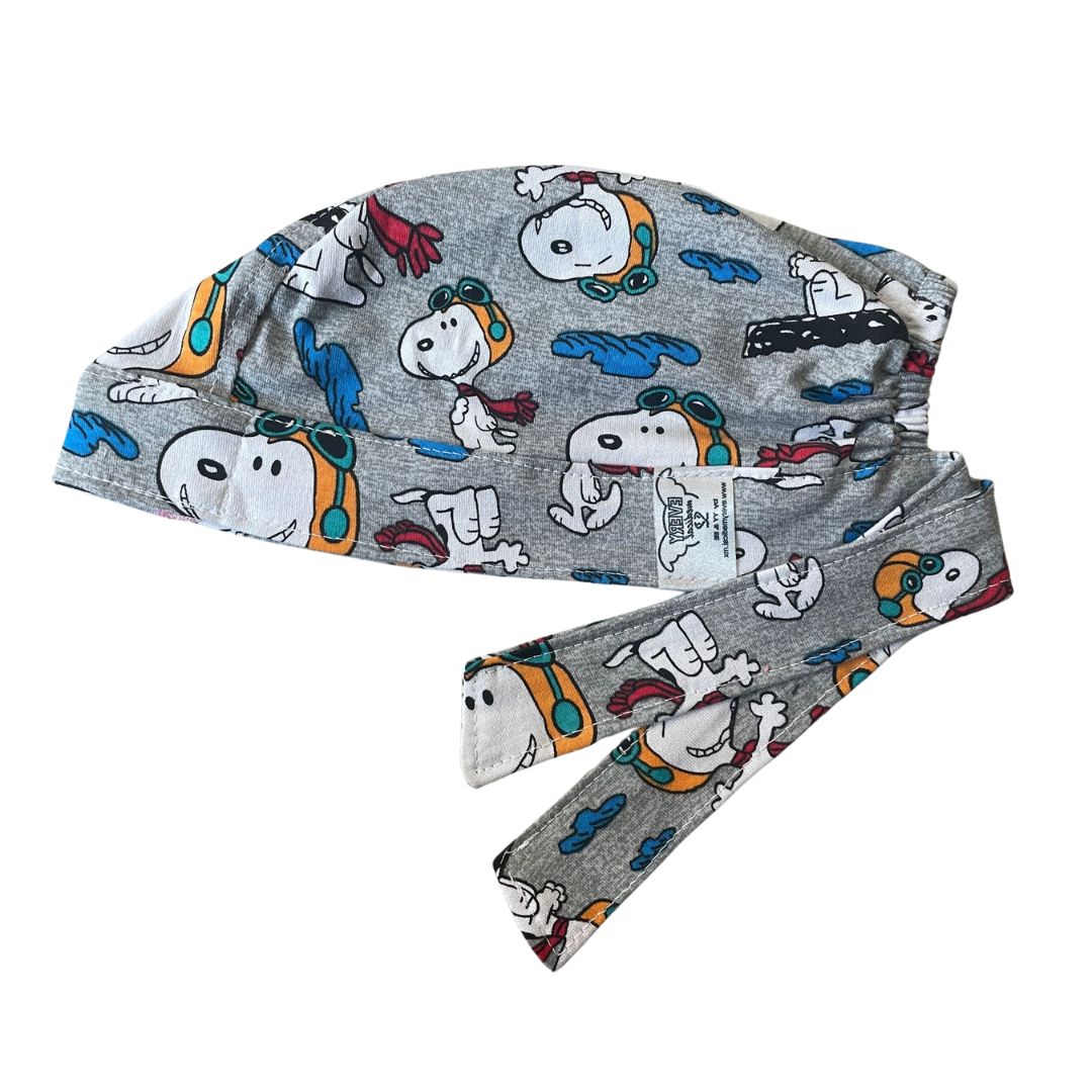 Gorro Quirúrgico - Snoopy - Gris Claro