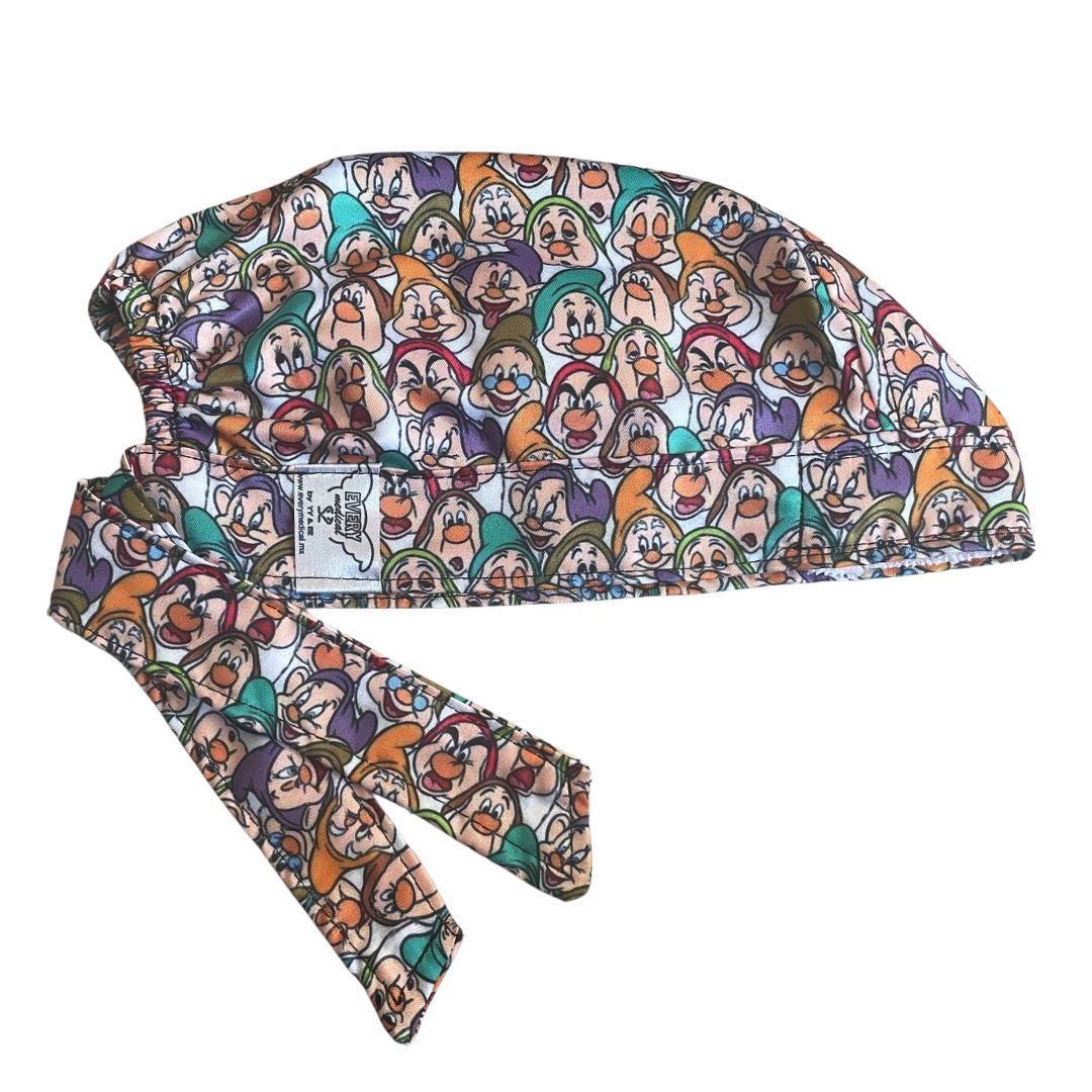Gorro Medico Quirúrgico - Blanca Nieves Y Los Siete Enanos