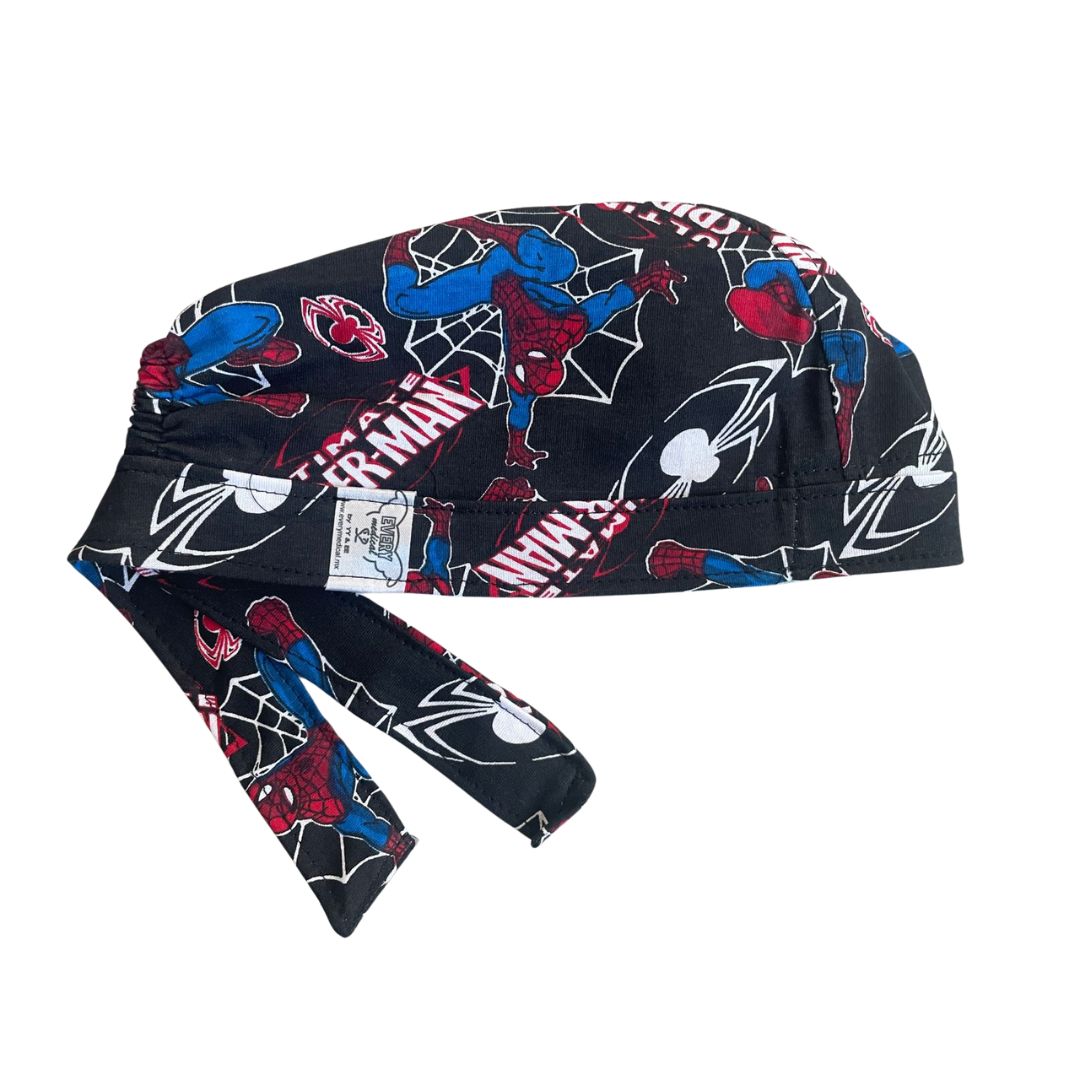 Gorro Quirúrgico - Estampado - Spiderman - Negro 3