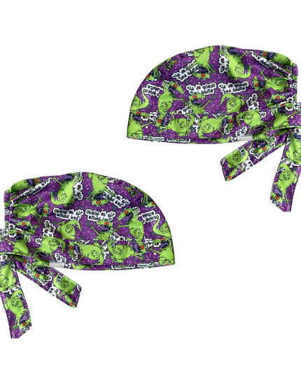 Gorro Medico Quirúrgico - Rugrats - Reptar Morado - Antifluido - Antisudor