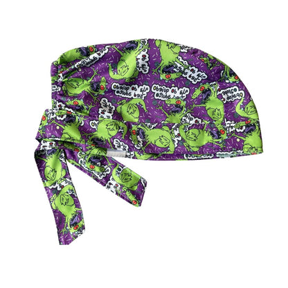 Gorro Medico Quirúrgico - Rugrats - Reptar Morado - Antifluido - Antisudor