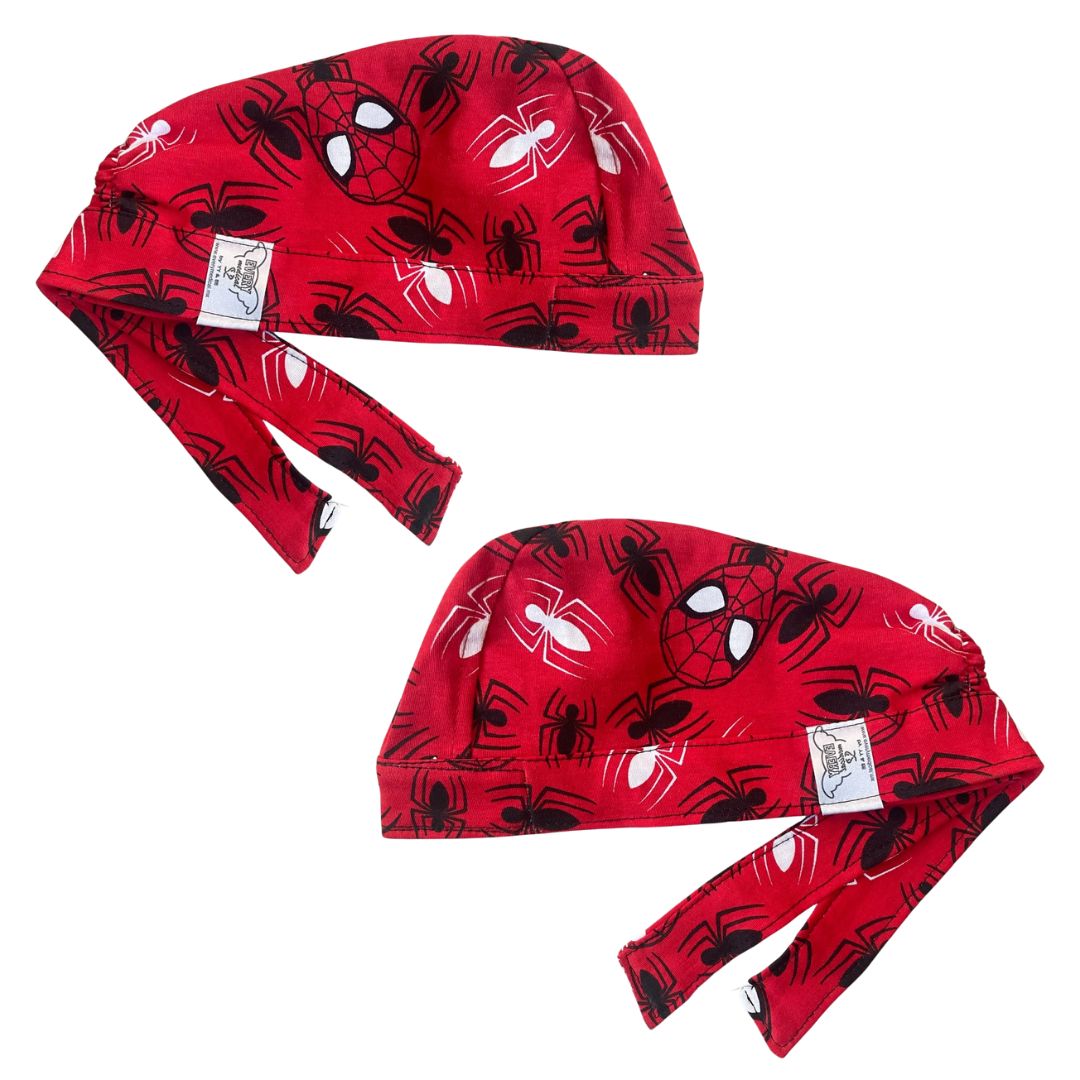 Gorro Quirúrgico - Estampado- Spiderman - Rojo 2